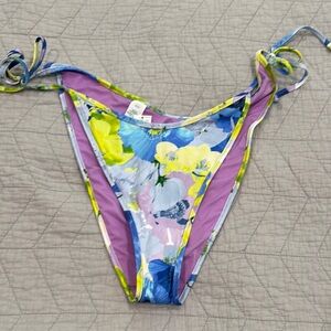 Aerie Multicolor Floral Bikini Bottom